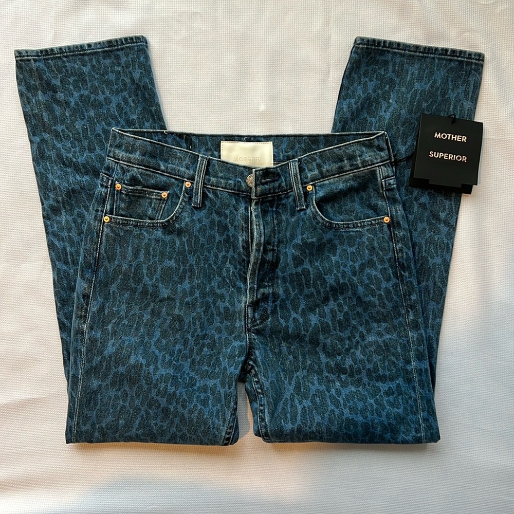 MOTHER Tomcat High Waist Ankle Straight Leg Jeans Sinister 27, new w tags womens